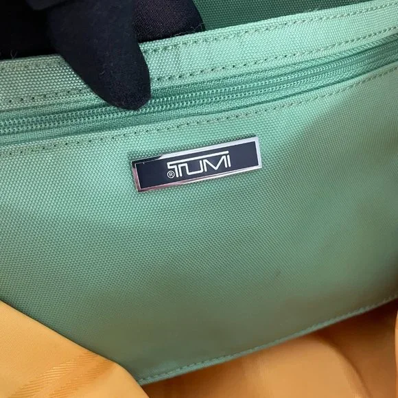 TUMI Green Nylon Messenger Bag Messenger Bags